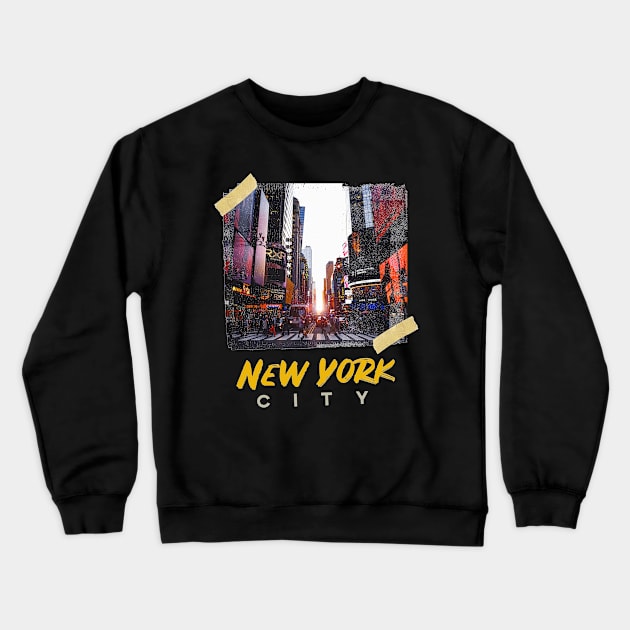 NYC Crewneck Sweatshirt by Xenonbeats